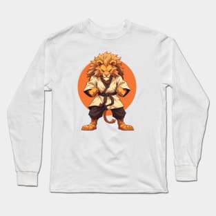 karate lion Long Sleeve T-Shirt